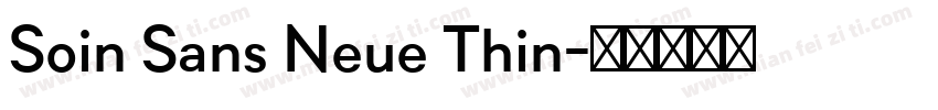 Soin Sans Neue Thin字体转换